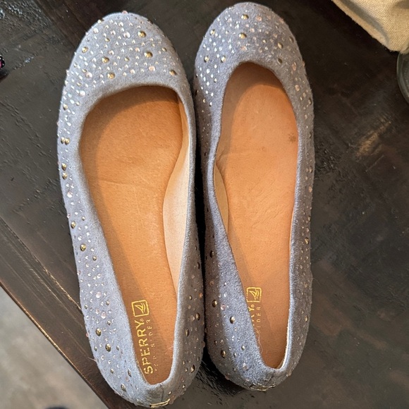 Sperry Silver Studded Loafers - Picture 6 of 8